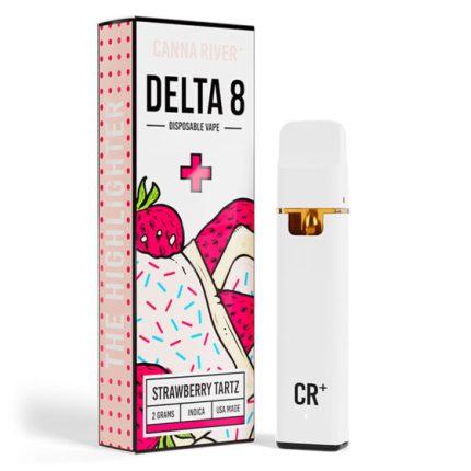 Highlighter Delta 8 THC Vape Pen – Strawberry Tartz – Sativa 2G – Canna River